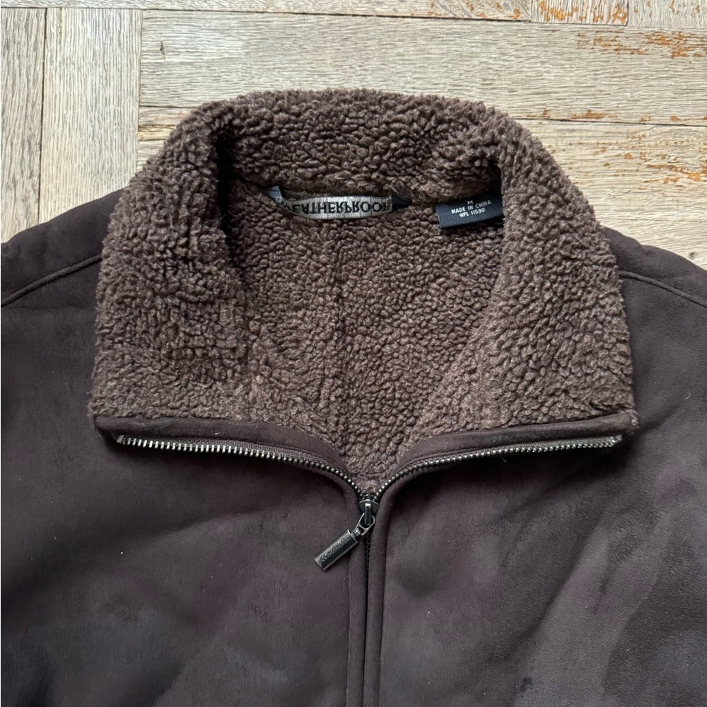 Waterproof Garment company heavy duty zipped brown jacket Men’s Size M in